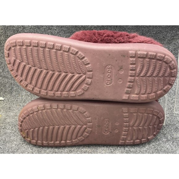 Crocs Shoes Men 11 Furever Crush Lined Platform Clogs 208446-6WD Dark Cherry - Picture 10 of 13